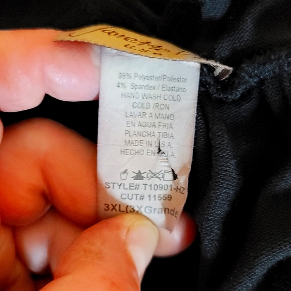 Janette Plus U.S.A Women's Tank Top Trappy Back Color Black Size 3XL NWOT - Picture 8 of 12